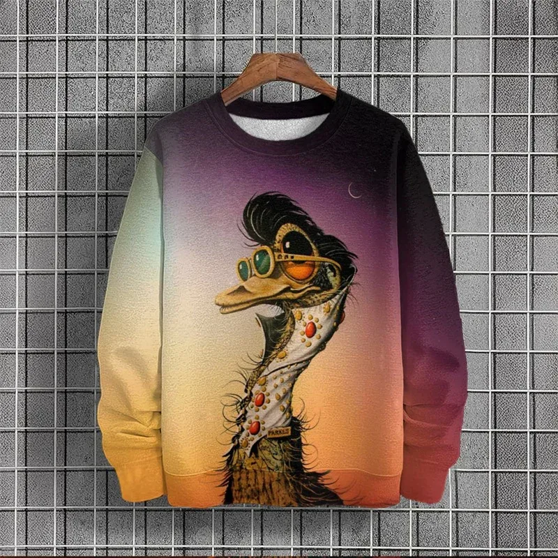 3D Printed Funny Animal Hoodie For Men Cartoon Cow Sheep Pattern Sweatshirts Autumn Long Sleeves Unisex Loose Hoodies O-Neck Top — image 8