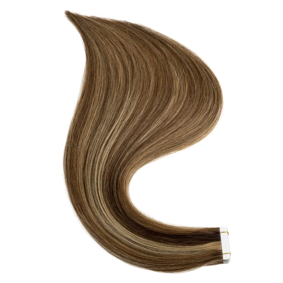 Fita loira em extensões de cabelo humano platina #60 fita de trama de pele reta sem emenda em extensões de cabelo humano real 50g