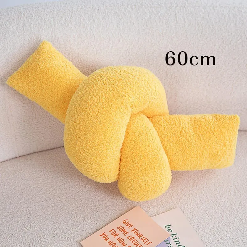 60-95CM Creative Iron Chain & Knot Pillow Stuffed Soft Sofa Cushion Nordic Style Home Plush Decoration Irregular Shaped Plush