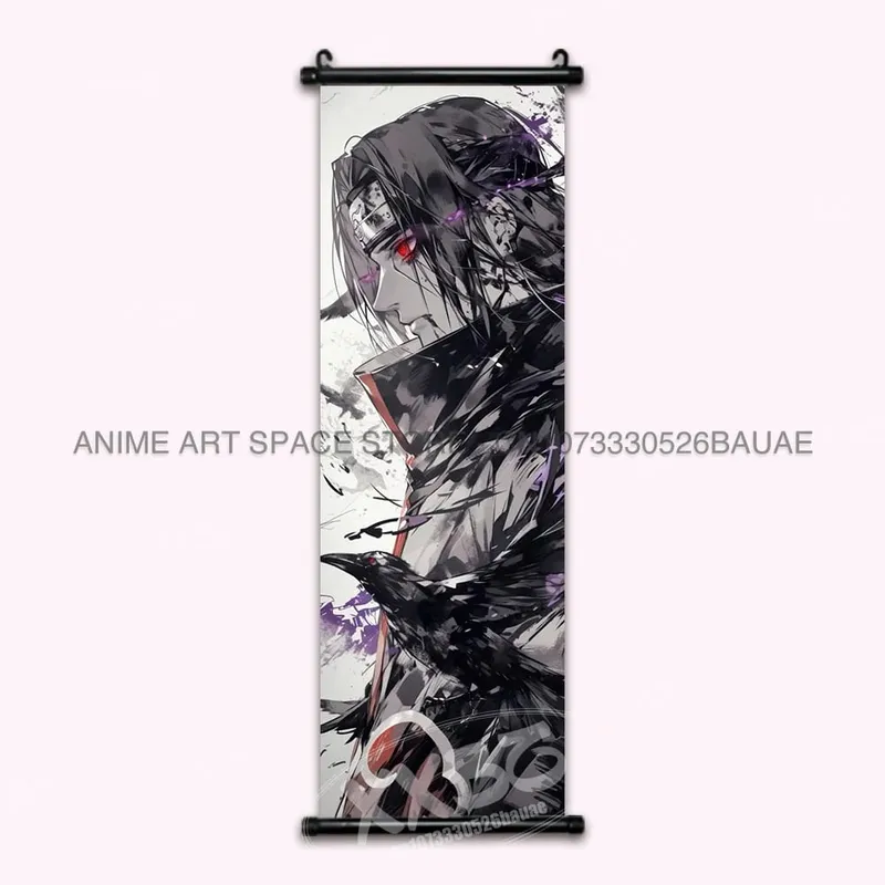 Anime Naruto Hanging Painting Hatake Kakashi Wall Art Scrolls Picture Uchiha Sasuke Home Decor Canvas Poster Haruno Sakura Mural — image 37