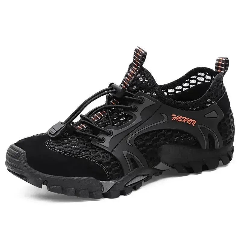 Men Sneakers Summer Wading Mesh Shoes Comfortable Slip on Outdoor Hiking Shoes Zapatos Hombre Casual Climbing Trekking Footwear — image 7