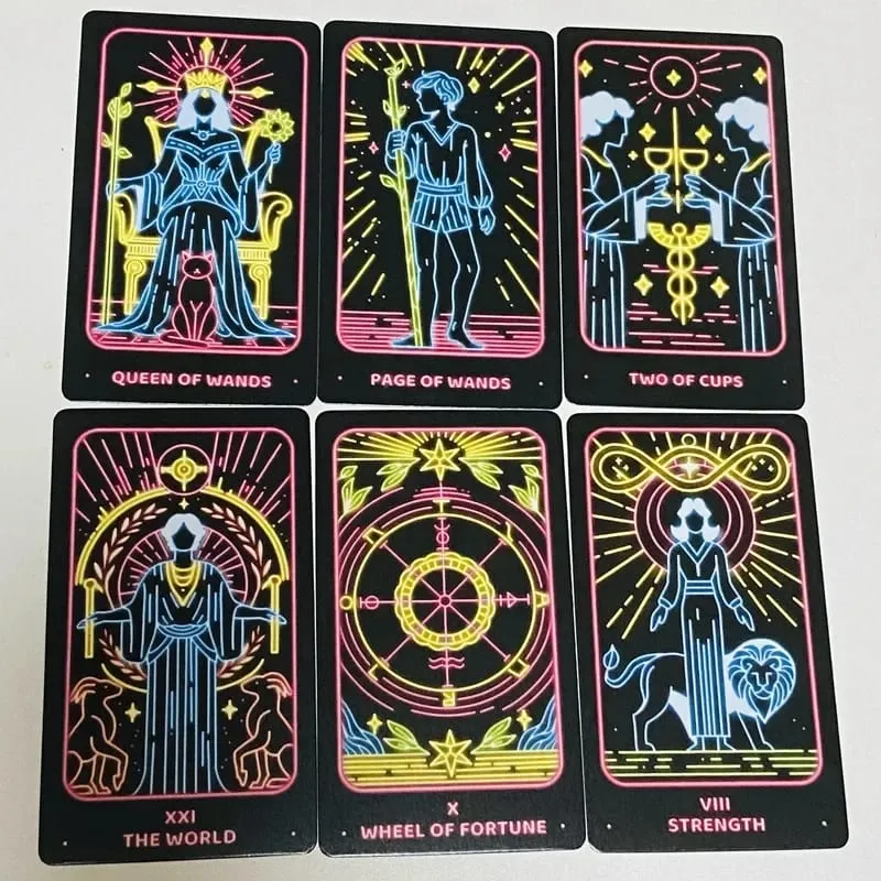Simple Modern Minimalist Tarot cards A 78 deck Divination Fate English Edition Oracle Board Playing Table Games For Party — image 1