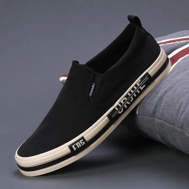 Lightweight Men's Canvas Shoes Comfortable Low-cut Vulcanized Shoes Men Espadrille Non-slip Casual Shoes Men Flats 2024 — image 2