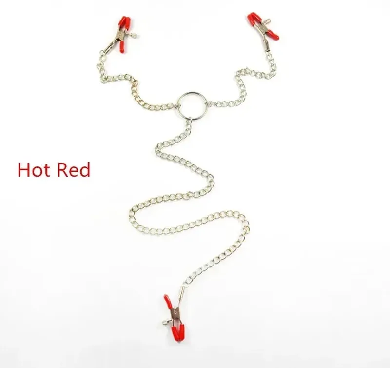 4 Style Steel Nipple Clamps With Chain Bdsm Bondage Slave Fetish Nipple Labia Clitoris Stimulator Sex Toys For Women Sexy Toys — image 5