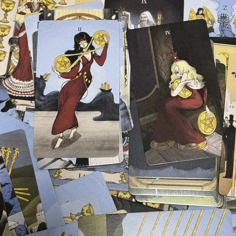Secret Mirror Tatot Cards Spanish Edition 78 Card Deck Fate Divination Prophecy Card Family Party Game Tarot — image 6
