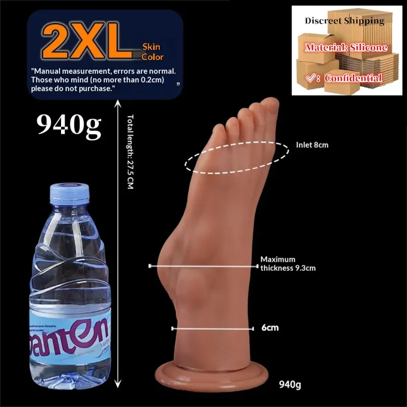Huge Feet Style Anal Plug Big Silicone Ass ButtPlug Deep Masturbator Dildo Dilator Stimulator Anal Dildo Adult Sex Toy For Women — image 10