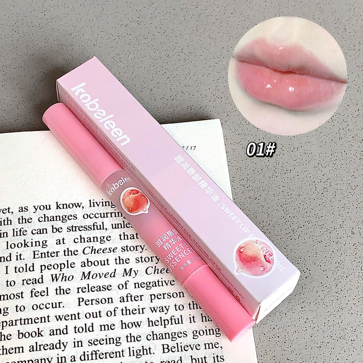Peach Lip Oil Hydrating Mirror Lip Gloss Moisturizing Non-sticky Lip Tint Lips Plumper Autumn and Winter Lips Care Serum Primer — image 15