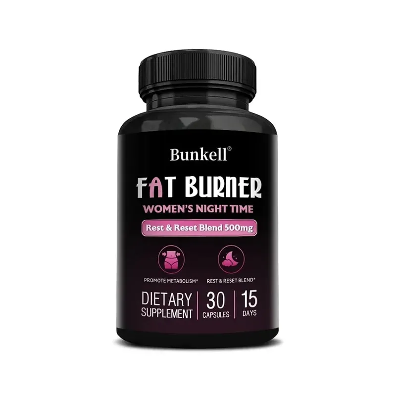 Night Fat Burning Capsules - Enhance Immune System Promote Metabolism Healthy Weight Management 120 Capsules