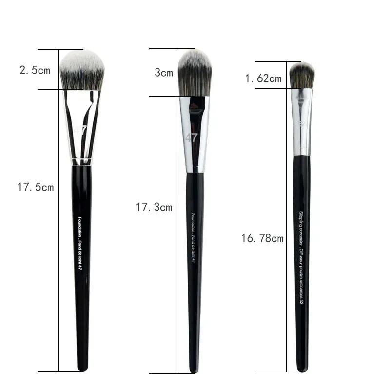 #52 Foundation Concealer Brush #47 Makeup Brushes Angled Broom Liquid Foundation Face Eye Shadow Makeup Tools brochas maquillaje — image 6