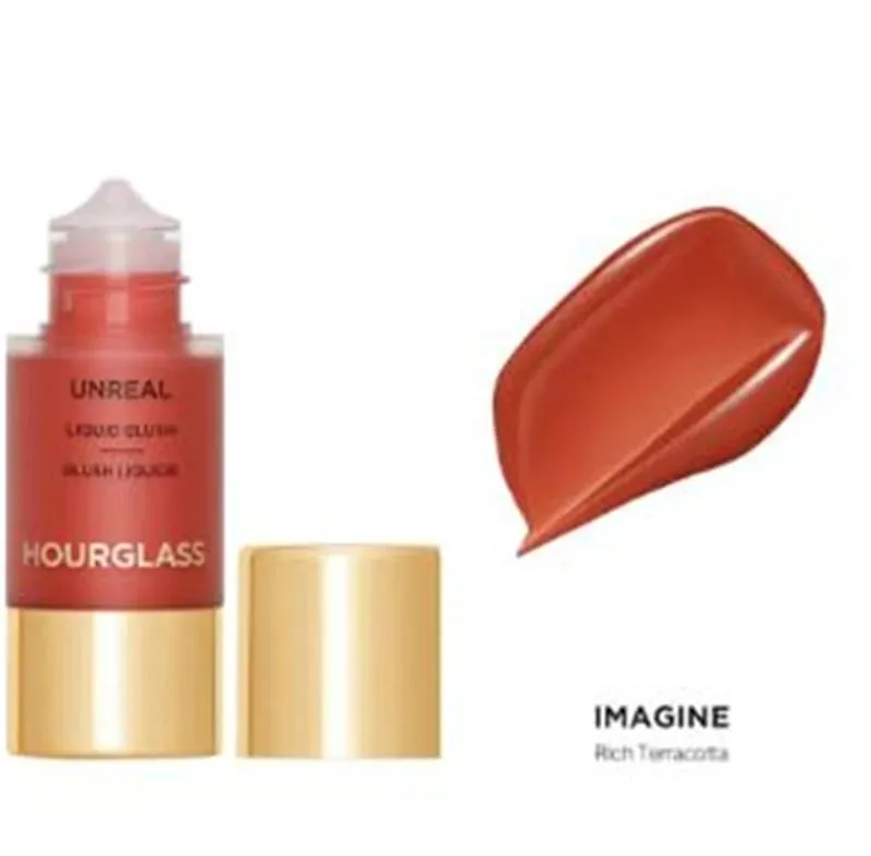 Hourglass Unreal Nude Liquid Texture Powder Blusher Full Clear Color Cheek Fluidity Easy Push Away Create Natural Woman Makeup