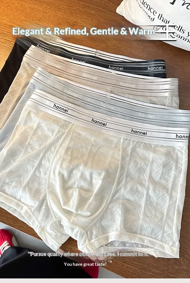 Seluar Dalam Lelaki Musim Panas Baru, Seluar Boxer Lelaki, Seluar Dalam Bersaiz Besar, Seluar Dalam Selesa Warna Pepejal Lelaki Longgar Nipis — image 3
