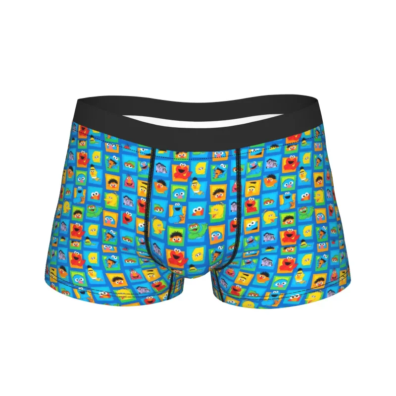 S-Sesames Streets Tango Elmo & Grover Unterwäsche Herren Shorts Slips Lustige Boxershorts Qualität Customs Oversize Höschen — image 25