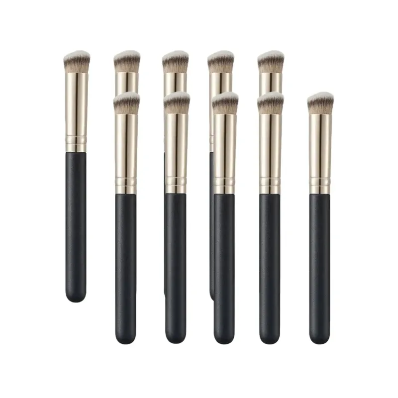 1/2/5/10 Stück Foundation Concealer Pinsel Premium Kontur Rouge Pinsel Flüssiger Concealer Foundation BB Creme Gesicht Make-up Pinsel — image 10