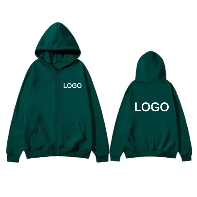 Skræddersyet trykt lynlås hættetrøjer Mænd Mode Langærmet Lynlås Sweatshirts Kvinder Casual Personlighed Hættetrøje Sudadera — image 13
