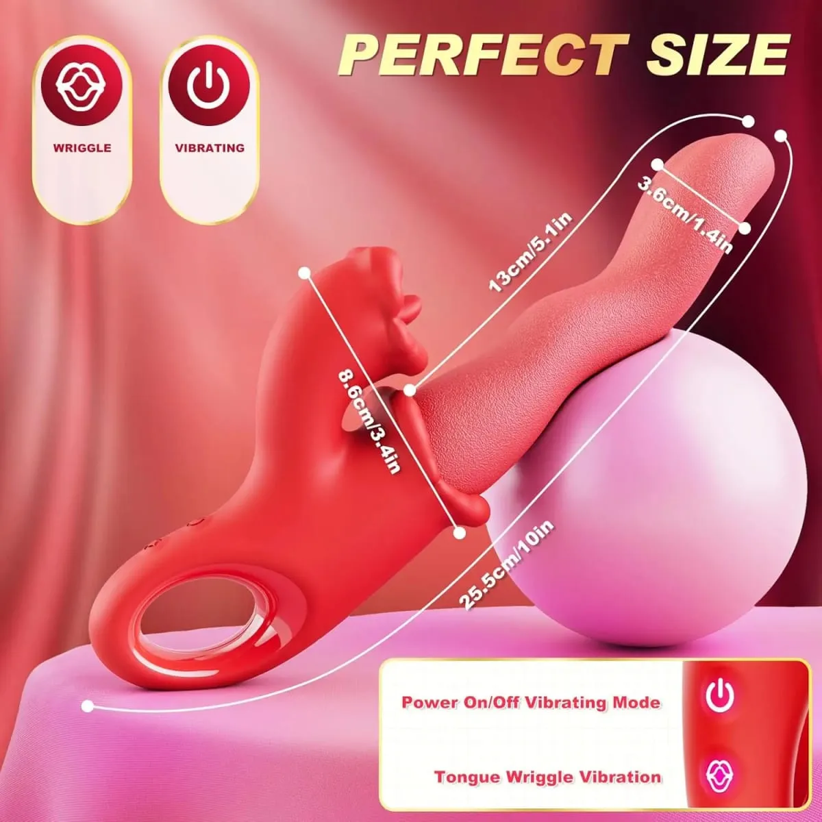 Skrol Lidah Klitoris 3 DALAM 1 Penggetar untuk Wanita Puting Kelentit G-Spot Perangsang Faraj Wanita Pengurut Penggetar Alat Mainan Seks Dewasa