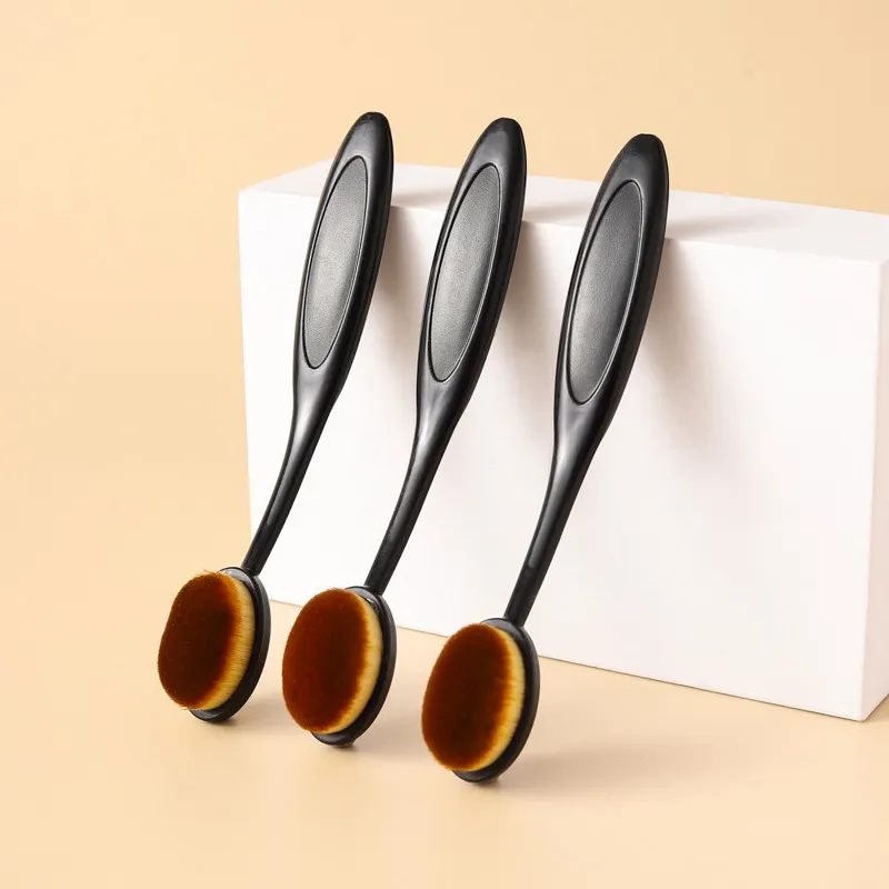 1/3PCS Large Foundation Brush Toothbrush Shape Makeup Make Up Tools Get Fast Even Application of Creams and Powders Cosmnetic — image 4