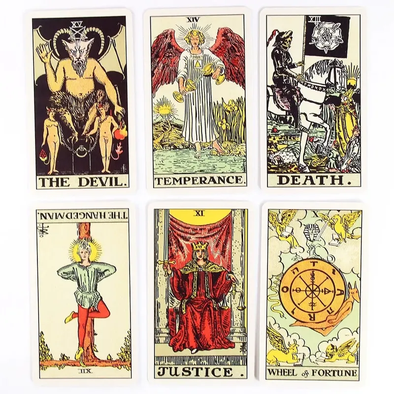 HOT Tarot Original 1909 Deck Cards English Classic 1909 Tarot 78 Card Popular Deck Card Game Board PDF Guidebook — image 4
