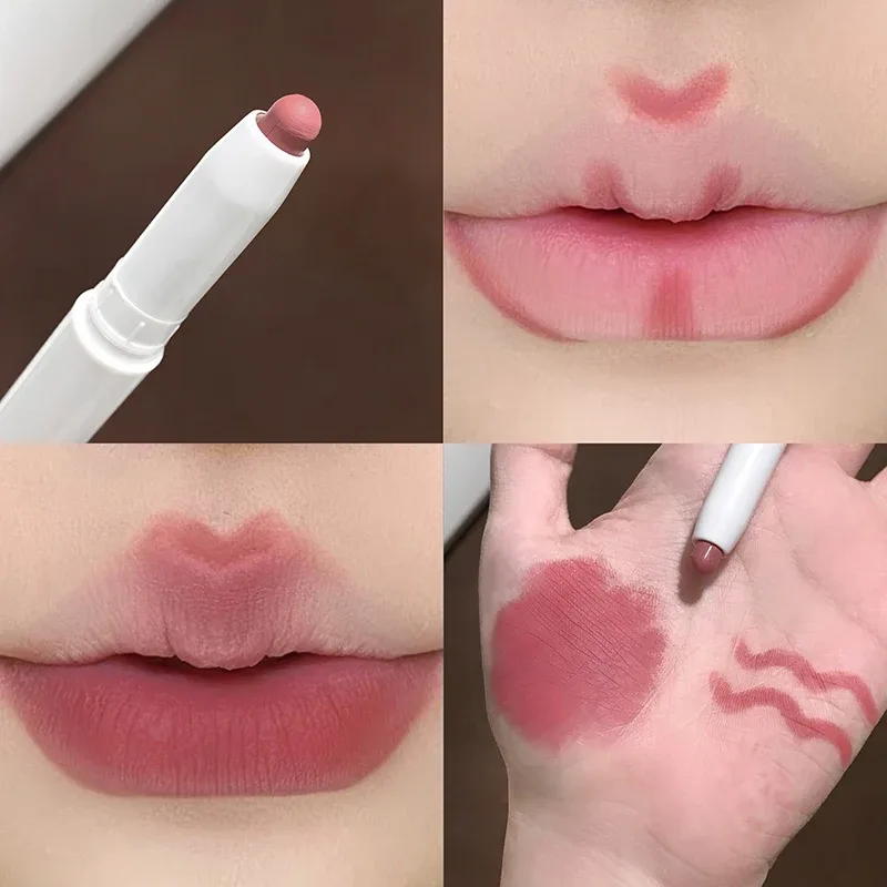Matte Lip Liner Pencil Waterproof Multi-use Smooth Velvet Lip Outline Lipstick Pen Shaping Plump Lips Contour Lasting Lip Makeup