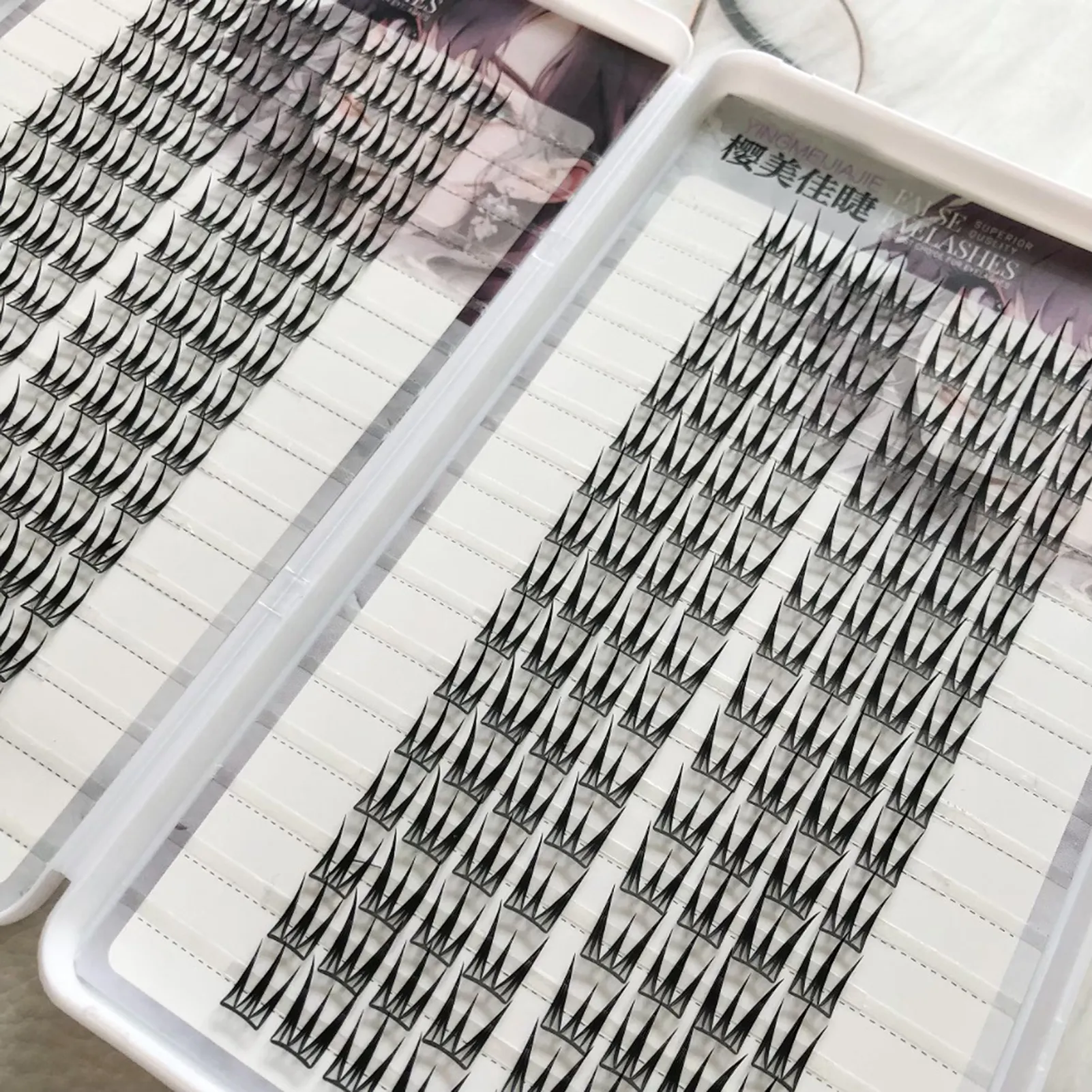 Extensions de faux cils au Volume moelleux, boucles naturelles en forme de V, grande capacité, usage quotidien, maquillage parfait pour les yeux des femmes — image 3