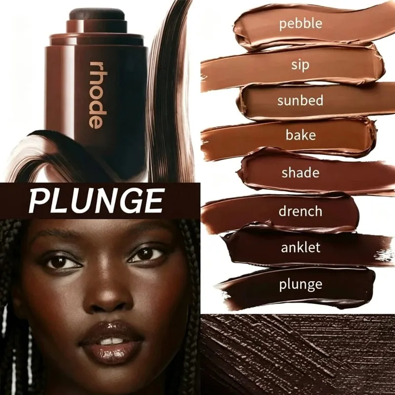 RHO Newest Lip Gloss Lip Balm Smoothing Contour Stick Waterproof Bronzer Natural Finish Nose & Jawline Contouring Pocket Gift — image 30