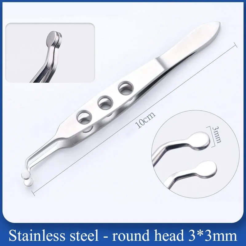 1PCS stainless Steel Massage Forceps Meibomian Gland Compressor Meibum Expressor Eye Plastic Surgery Eyelid Tools — image 9