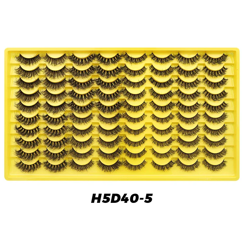 40 Pairs Volume Strip Lashes Faux Mink False Eyelashes Kit Cosmetics Soft Fake Volume Eyelash Extensions Wholesale