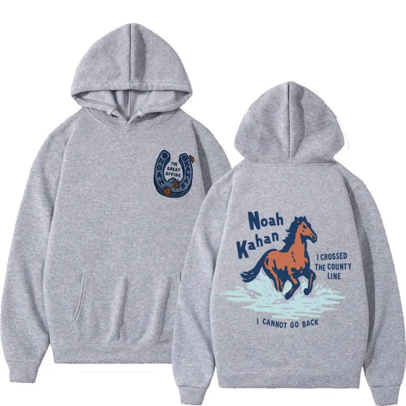 Noah Kahan The Great Divide Tour 2026 กราฟิกHoodiesผู้ชายผู้หญิงเสื้อผ้าแฟชั่นPullover Casualขนาดใหญ่เสื้อฤดูหนาว