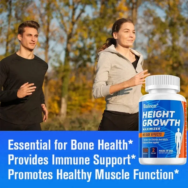 Growth Capsules Height Growth Maximizer for Bone Strength Made in USA Natural Height Increase Supplement — image 6
