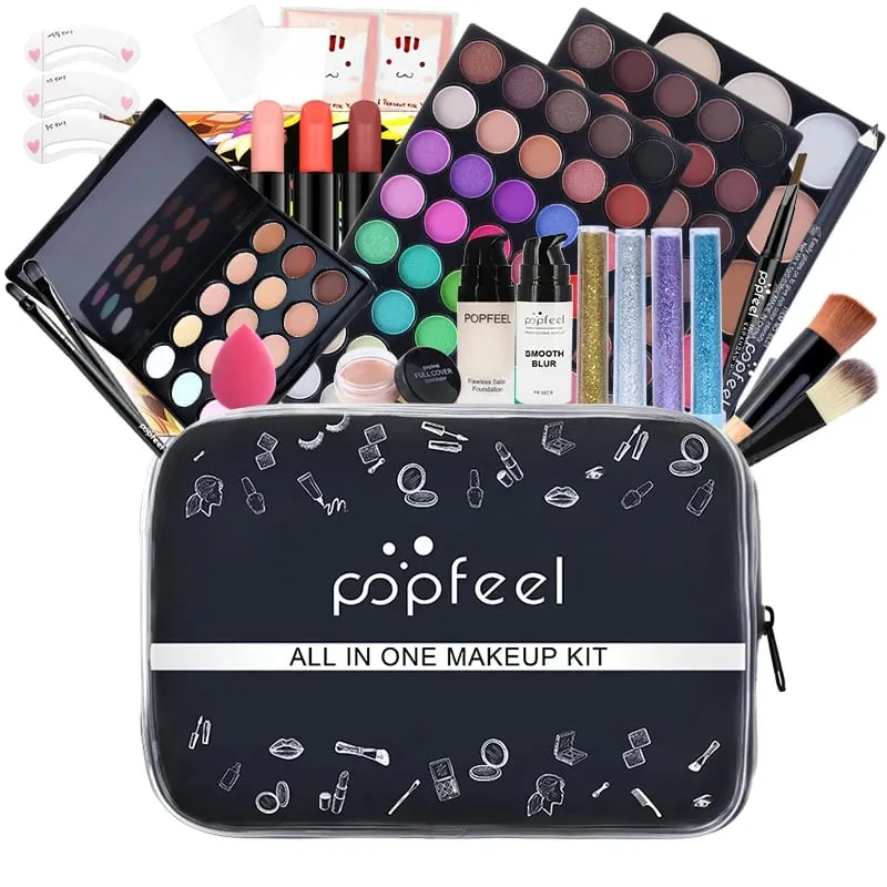 All-in-One Makeup Kit 3 Set Options Full Face Cosmetics Set Beginner-Friendly Gift For Women