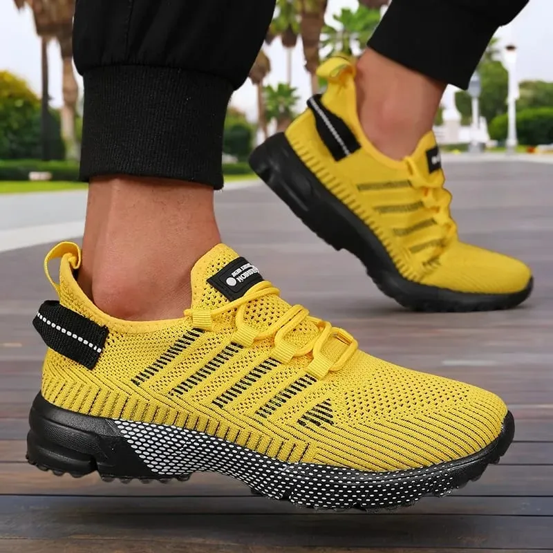 New Men's Sneakers Thick Sole Comfortable Casual Shoes Lightweight Breathable Fashion Running Shoes Luxury Male Tenis Masculino — image 5