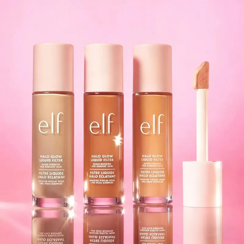 ELF 3 New Shades Halo Glow Liquid Filter Liquid Foundation Complexion Looks Healthy and More Radiant Base Makeup Beauty Products — image 2