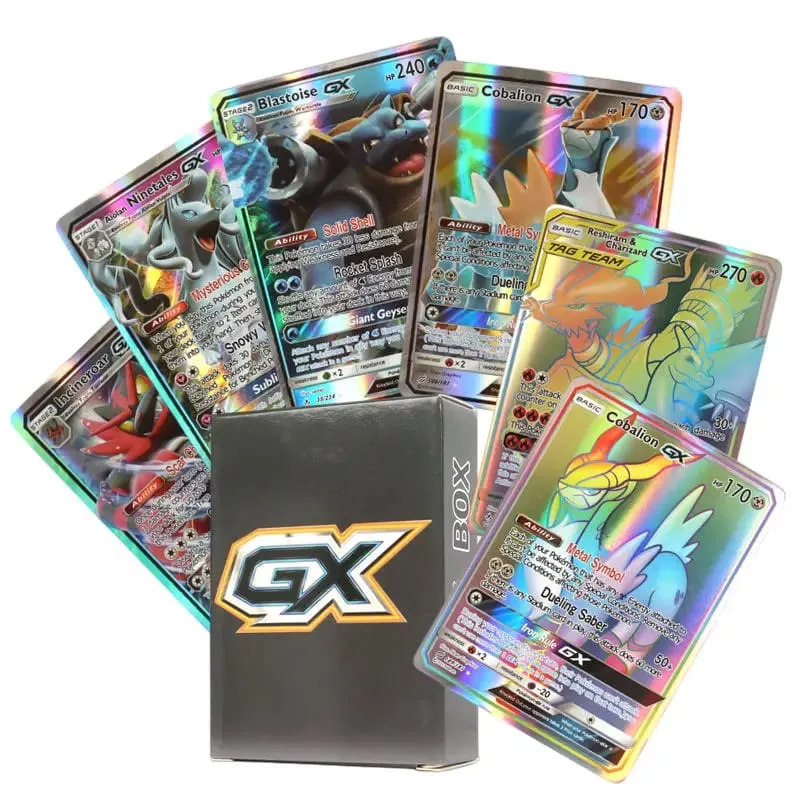 60/100Pcs Pokemon Shining Cards English Version MEGA GX Vmax TAG EX Proxy Collection Cards Toys Children Gift — image 9