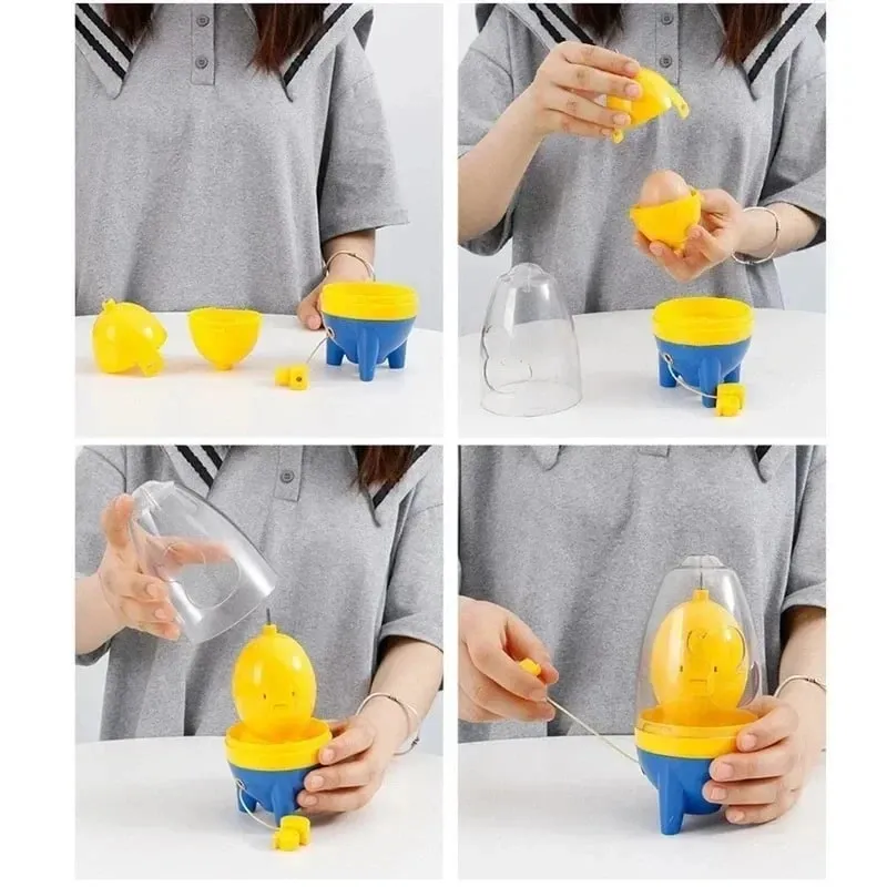 Gold Egg Separator for Home Use Manual Egg White Mixer Egg Puller Egg Blender Egg Shaker