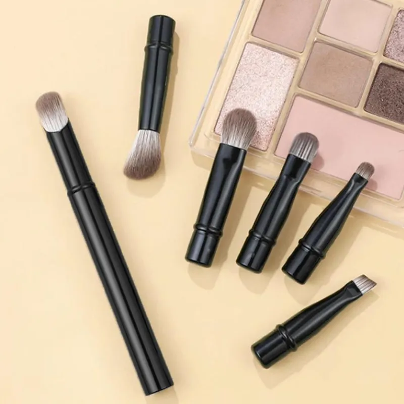 6st Mini Travel Makeup Borstar Set Med Box Portable Cosmetic Powder Foundation Blush Concealer Borstar Makeup Tools — image 3