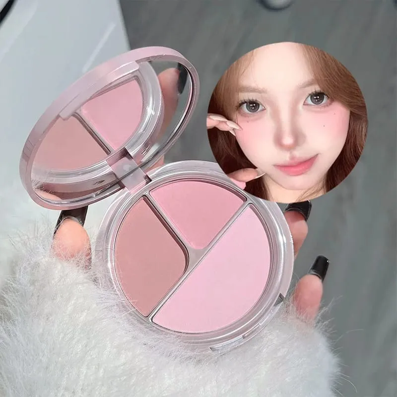 ART VALUE 7PCs Multipurpose Makeup Sets Include 3 Matte Lip Mud 1 Pressed Powder 1 Blush 1 Eyes Palette And Necklace Cosmetics — image 4