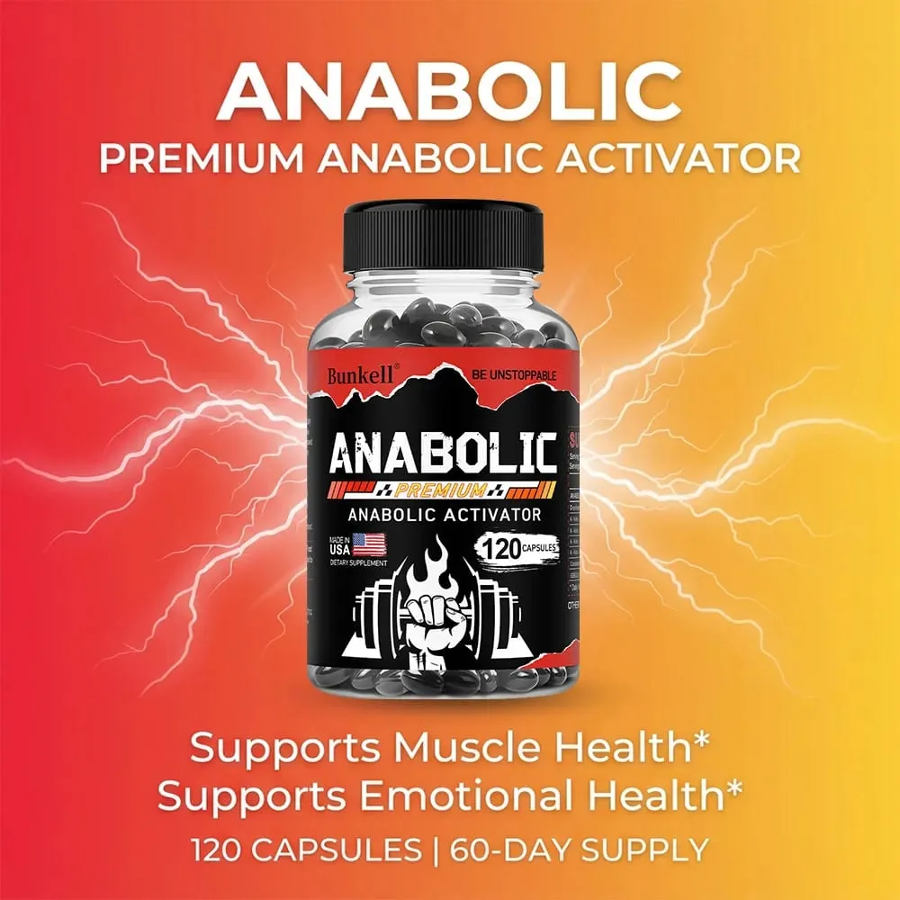 Men’s Muscle Builder Capsules Lean Muscle Growth Strength Endurance Recovery Metabolism & Abs Support 30/60/120 Κάψουλες — image 3