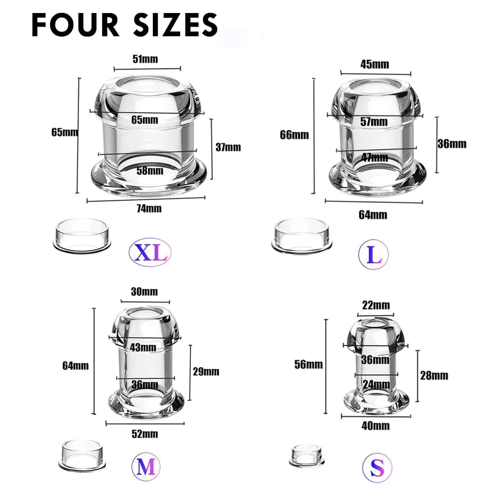 Hollow Anal Plug With Stopper Vagina Anus Dilator Speculum Expander Buttplug Prostate Massage Sex Toys For Women Men Gay