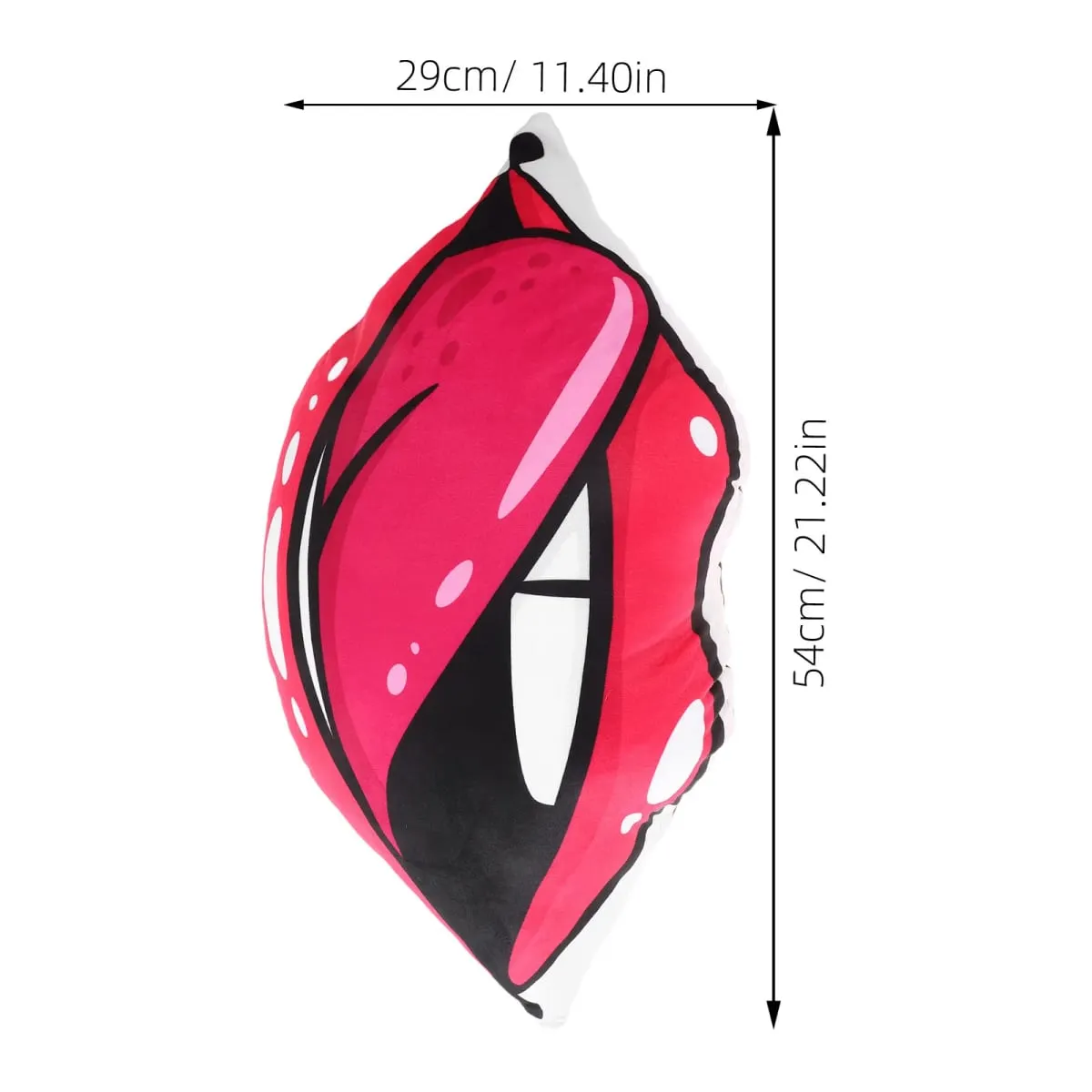 Red Lip Series Double-Sided Digital Print Lip Pillow Removable Cover Decorative Throw Pillow for Couch Bedroom Living Room — image 4