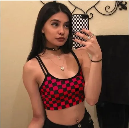 Black Red Plaid Checkerboard Tank Top Halter Women Bare Midriff Crop Tops Camis Fashion Tube Top Female Sleeveless Cropped Vest — image 9