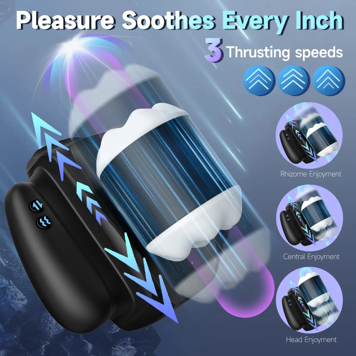 Male Masturbation Cup Thrusting Vibrator Sex Toys for Men App Contorl Pocket Pussy with Holder Adult Sexy Product 18+