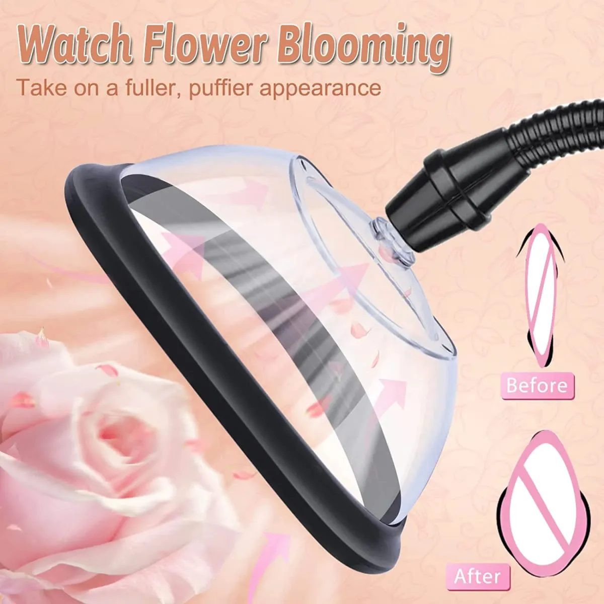 Manual Vagina Pump Breast Sucking Massager Vaginal Clitoral Suction Cup Sexual Enhancers Nipple Stimulator Sex Toy for Women — image 4