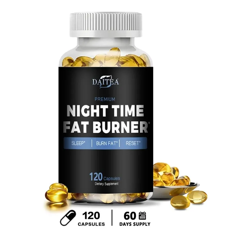 Nighttime Fat Burner - Supports Cardiovascular and Digestive Health Improves Sleep and Increases Muscle Mass and Metabolism
