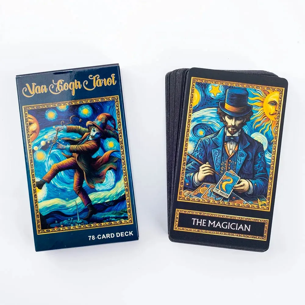 Van Gogh Tarot 78 Card Deck Board Games Illustration Divination Wisdom Oracle Cards Party Desktop Toy Entertainment Leisure — image 3