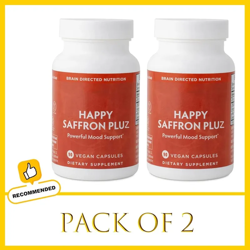 Happy Saffron Supplements Saffron Extract for Mood & Memory Eye Health - Joint Supplement for Women & Men - 90 Vegan Capsules — image 8