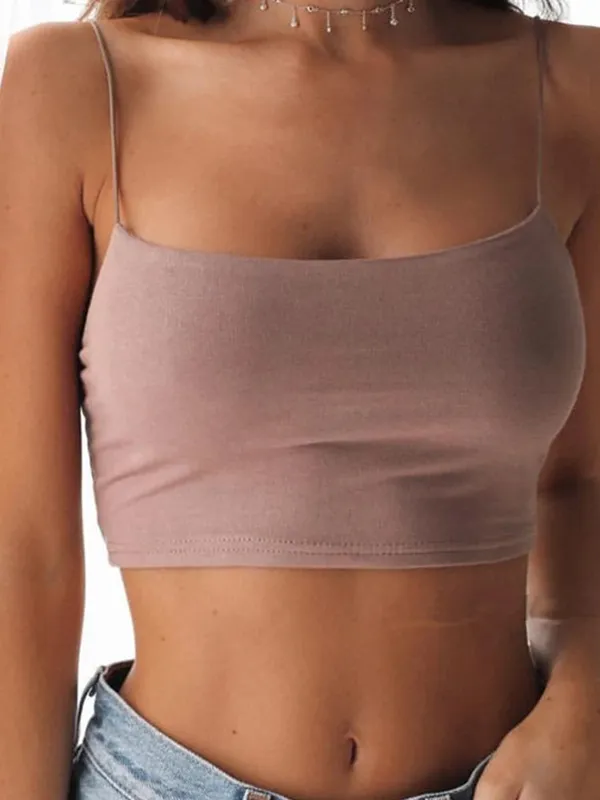 Sexy Tank Top Black Halter Crop Tops Women Summer Camis Backless Camisole Fashion Casual Tube Top Female Sleeveless Cropped Vest — image 6