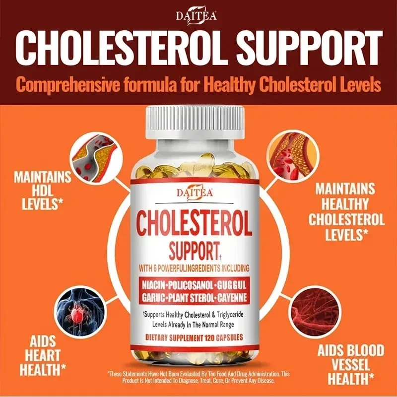 Suplemento de apoyo al colesterol Daitea: reduce el LDL y los triglicéridos. El sistema inmunológico alivia la ansiedad de forma natural. Salud suprarrenal. — image 4