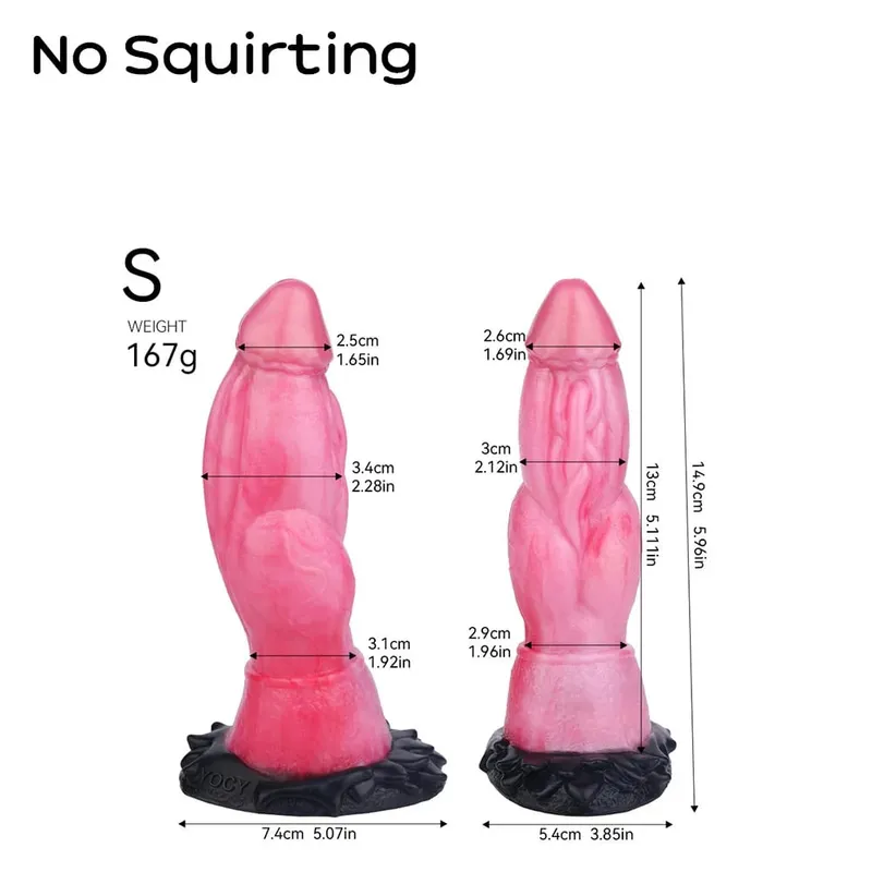 Squirting Realistic Dog Knot Dildo Colorful Fake Penis Silicone Anus Dilator Ejaculation 18+ Sex Toys For Women Men Adults — image 11