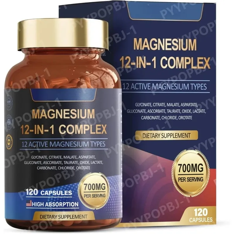 700mg Magnesium Complex12 in 1 Magnesium Supplement with Glycinate Citrate Malate Oxide Taurate Aspartate Orotate Magnesium — image 8