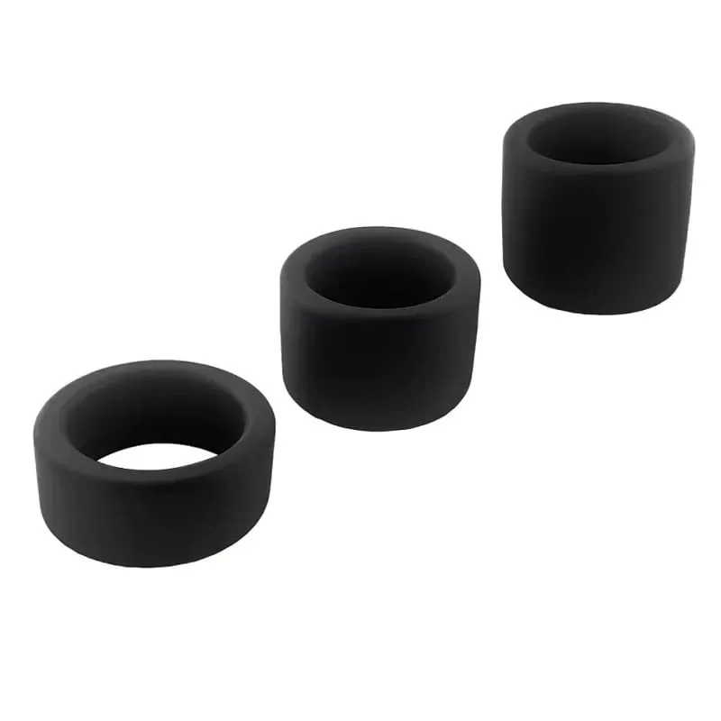 Male Silicone penis lock cock Ring bondage Erection Delay Ejaculation Reusable Enlargement ball stretcher BDSM Sex Toy for Men — image 1