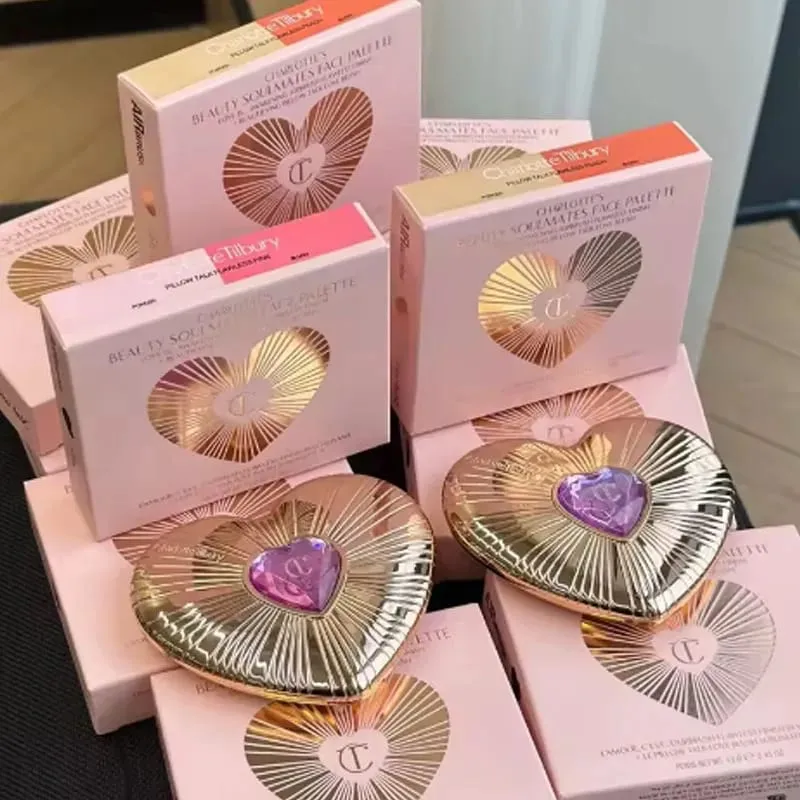 New CT Nature Easy To Color Aesthetic Scenery Eye Shadow Starlight Pink Soft Light Bicolor Disc Two Color Heart Blush Cosmetics — image 5